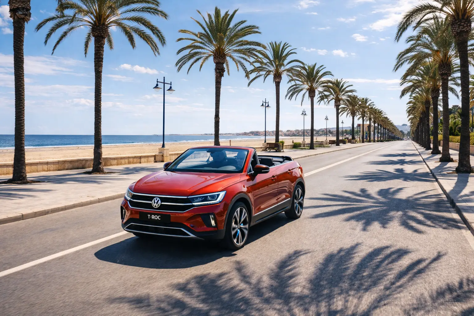 Cabrio für Küstenfahrten rund um Valencia